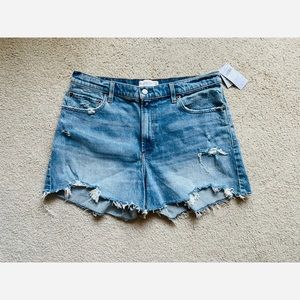 Abercrombie & Fitch Mid-Rise Denim Shorts